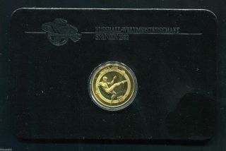 China 1982 1 Yuan Brass Coin - 12th Football World Cup/soccer photo