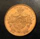 Belgium 1875 20 Francs Gold (leopold Ii) - Brilliant Uncirculated Europe photo 2