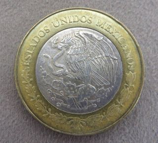 Collectable 2005 Mexican Estados Unidos $100 Bi - Metal Silver De Guanajuato Fs photo