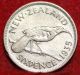1935 Zealand 6 Pence Silver Foreign Coin S/h Australia & Oceania photo 1