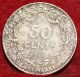 1911 Belgium 50 Cent Silver Foreign Coin S/h Europe photo 1