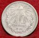 1910/00 Mexico 10 Centavos Silver Foreign Coin S/h Mexico photo 1