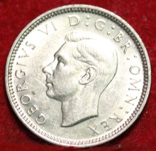 1944 Great Britain 6 Pence Silver Foreign Coin S/h photo