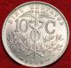 Uncirculated 1909 Bolivia 10 Centavos Foreign Coin S/h South America photo 1