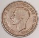 1943 Australia Australian One 1 Penny Wwii Era Kangaroo Coin Vf Scratched Australia photo 1