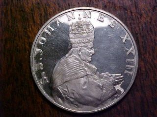 1958 Vatican Pope John Xxiii.  925 Silver Coronation Medal In Proof.  99c Nr photo