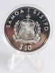 1991 Samoa 10 Tala Olympic Games Of 1992 Javelin Thrower Silver Proof Coin Australia & Oceania photo 1