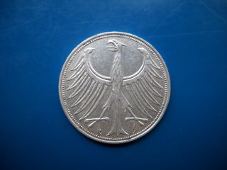 Germany 5 Mark Silver Coin 1956 D Munich photo