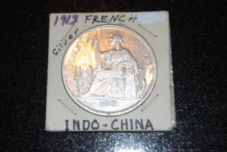 French Indo - Chine 1913 Silver Coin photo