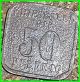 1918 German Stadt Sterkade Iron 50 Pfennigs Notgeld Coin Germany photo 1