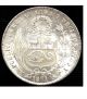 1 One Un Sol 1871 Y.  J,  Republica Peruana Lima 9 Decimos Finos,  Silver Crown Coin South America photo 2