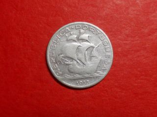 Portugal 5 Escudos,  1933 - Circulated Silver photo
