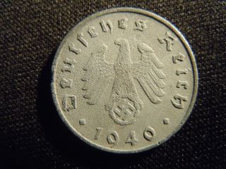 1941 - German - Ww2 - 5 - Reichspfennig - Germany - Nazi Coin - Swastika - World - 31 - Y - Cent photo