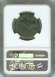 Augustus 27 B.  C.  - 14 A.  D.  Ae28 (cesla,  Spain) - Rev.  Standing Bull - Ngc Ch Vf Coins: Ancient photo 3