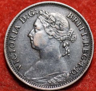 Circulated 1882 - H Great Britain 1 Farthing Foreign Coin S/h photo