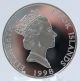 1998 Cook Island $10 North Cascades National Park Spotted Owl Silver Proof Coin Coins: World photo 1