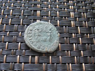 Roman Empire - Constantius Ii 337 - 361 Ad Follis Two Victories Ancient Roman Coin photo