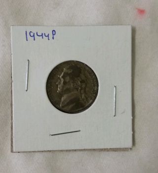 1944p Silver War Jefferson Nickel.  Coin. photo