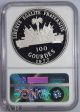 Haiti 100 Gourdes 1977 Silver Proof Ngc Pf69 Ucam Israel - Egypt Peace North & Central America photo 1
