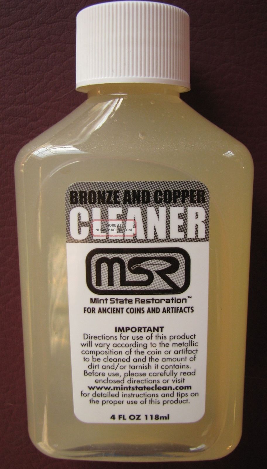 4 Oz. State Restoration W Basket Coin & Artifact Ancient Bronze Cleaner