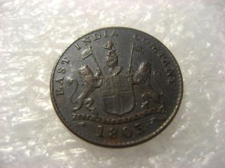 Coin East India Company 1803 5 Cash Madras Presidency photo