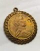 1780 Austria 1/2 Thaler Silver Gold Plated In Antique Gp Bezel Coin Jewelry Europe photo 3