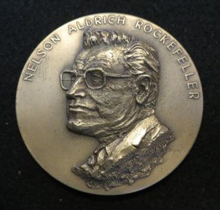 Rare Official Nelson Rockefeller Vice - Presidential Inaugural Medal Uncirculated photo