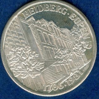 1981 Belgium Medal In Honor Of The 275 Year Anniversary Of The Heidberg - Eupen photo