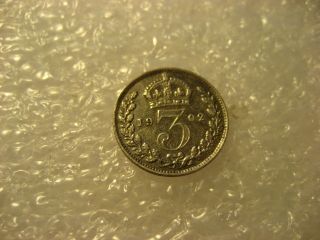 Coin Great Britain 1902 3 Pence photo