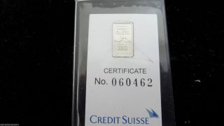 1 Gram Platinum Credit Suisse Mini Bar photo