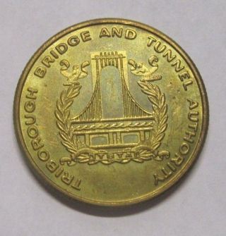 Queens Ny 1994 Transit Token 631y Triborough Bridge & Tunnel Rockaway Resident photo