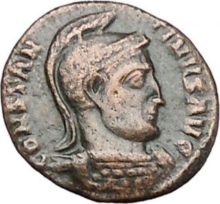 Constantine I The Great Ancient Roman Coin Vexillum - Flag I41225 photo