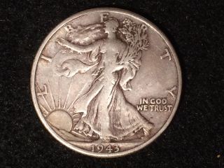 1943 - D Walking Liberty Half Dollar 50c 90.  90 Silver Bullion Rare Us Coin Fifty photo