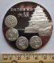Osaka World Expo 1970 Medal,  Silver.  999,  60 Mm 70 Gr,  Tri - Fold Holder (230843d Asia photo 4