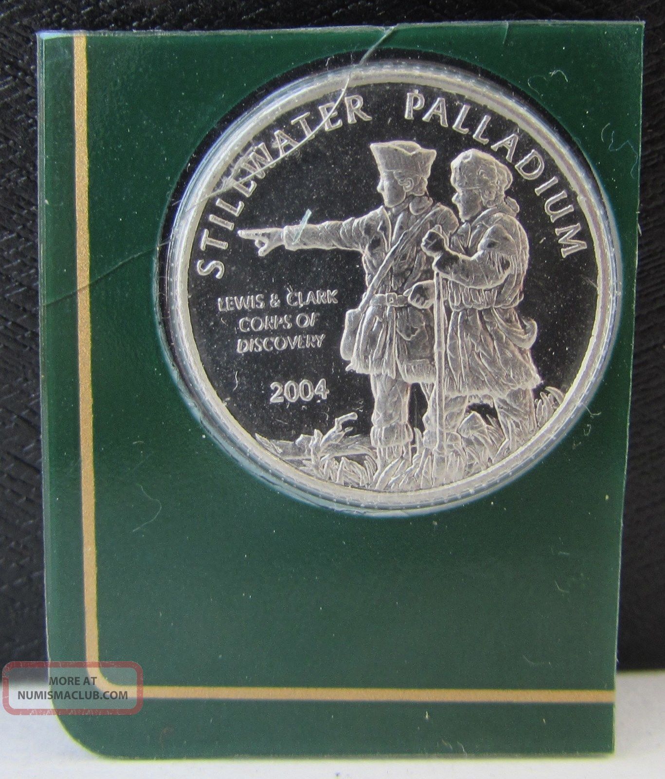 2004 Stillwater Lewis & Clark Buffalo 1/10 Oz.  999 Palladium Proof Bullion Coin Bullion photo