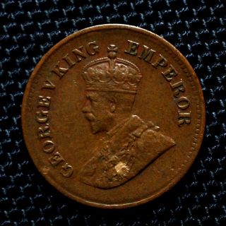 India 1934 King George V 1/2 Pice Coin.  Calcutta Rare photo