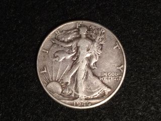 1946 - P Walking Liberty Half Dollar 50c 90.  90 Silver Bullion Rare Us Coin Fifty photo