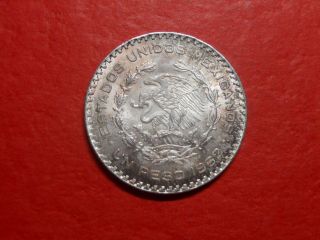 Mexico Peso,  1962 - Uncirculated Silver - photo