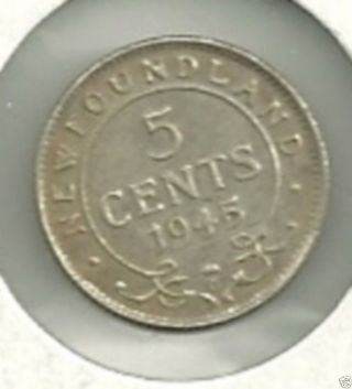 1945 C Nl 80 Silver 5 Cent Very Low Mintage 203,  828 Ef photo