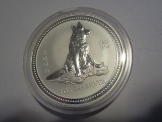 2006 1 Oz Silver Australia Year Of The Dog Lunar Series Proof photo