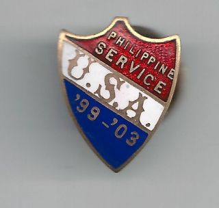 Philippine Medal:1899 - 1903 Philippine Service Lapel Pin H - 63a Rare photo