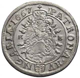 6 Kreuzer 1667 Kb - Leopold I.  - Austria - Hungary - Silver Coin - Unc photo