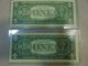 (2) $1 Silver Certificates,  One Star Note,  Wow Small Size Notes photo 1