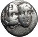 Istros In Thrace Gemini Dioscuri 400bc Ancient Silver Greek Coin Eagle I50063 Coins: Ancient photo 1