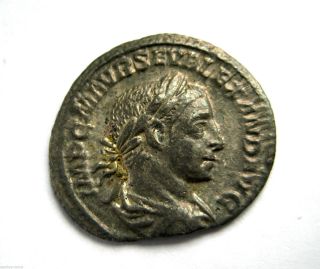 222 A.  D British Found Severus Alexander Roman Period Silver Denarius Coin photo