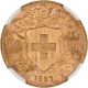 1927 - B Switzerland Gold 20 Francs - Ngc Ms65 Gold photo 3