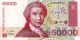 Croatia Bank Note 1993 Fifty Thousand Dinara In Protective Sleeve 50000 Dinara Europe photo 1