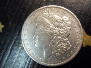 Circulated 1884 O Silver Morgan Dollar photo