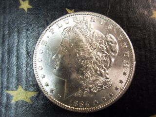 Circulated 1884 Silver Morgan Dollar Au ??? photo