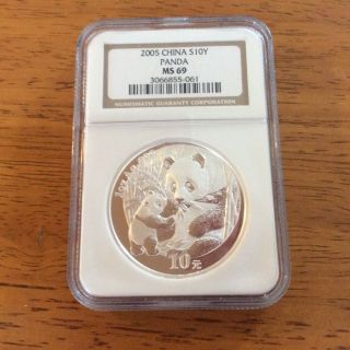 NGC MS70 China 1994 Silver 1//2 Oz Panda Coin